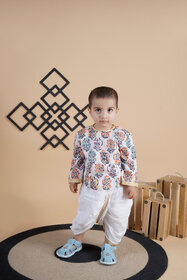 Traditional Kurta and Dhoti Pants Set for Kids - Elegant Ethnic Wear