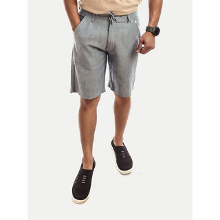 Mens Grey Remi Cotton Shorts