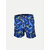 Men Cobalt Blue animal Printed sports Shorts