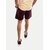 Mens Maroon knitted Casual Shorts