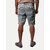 Men Silver Acid washed Denim Casual Shorts