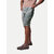 Men Silver Acid washed Denim Casual Shorts