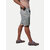 Men Silver Acid washed Denim Casual Shorts