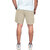 Men Solid Beige Casual Cotton Shorts