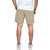 Men Solid Brown Casual Cotton Shorts
