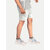 Men Solid White Casual Cotton Shorts