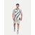 Men Solid White Casual Cotton Shorts