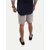 Men Solid Grey Slim Fit Casual Cotton Shorts.