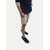 Men Solid Grey Slim Fit Casual Cotton Shorts.