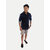 Men Solid Grey Slim Fit Casual Cotton Shorts.