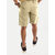 Mens Cream Remi Cotton Shorts