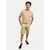 Mens Cream Remi Cotton Shorts