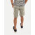 Men Solid Grey Slim Fit Casual Shorts.