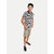 Men Solid Grey Slim Fit Casual Shorts.