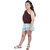 Combo Set of One Shoulder Top  Denim Shorts for girls!