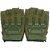 Mra Fashion Microfiber Military Full Palm Protection Weight Lifting Gym Gloves For Men And Women With Wrist Support Wraps (Green)