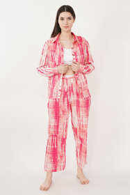 Urban Sundari Cotton Blend Night Suit with Stylish Jacket