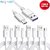 DIGIMATE DGMGO5-011 Type C Cable With 5 AMP Output For Charging & Data Transfer (Pack of 4, White, TPE, 1 Meter)