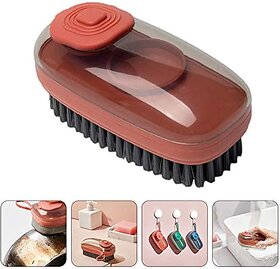 Cleaning Brush for Pot Clothes Soap Dispensing for Kitchen Dish Pot Pan Sink Cleaning 2-in 1 Dishes Clothes Washing Brus