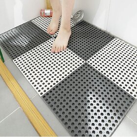Aseenaa 6Pc Interlocking Rubber Floor Mat Restaurant Kitchen Mat for Floor Anti Fatigue Bar Mat Door Mat Non-Slip Mat