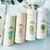 (Pack of 1) Tribbo Fruit Juice Milk Glass Bottle Wide Mouth Insulated Inner Glass Plastic bottle 400ml Bottle (Pack of 1) - Assorted Color