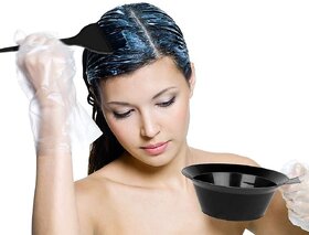 Professional Styling Hair Dye Applicator Colour Mixing Bowl with Handle (Pack of 1)(Black Color)