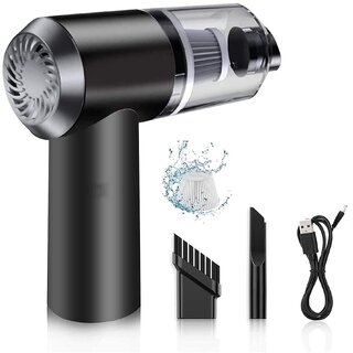 2 in 1 Portable High Power Car Vacuum Cleaner | USB Rechargeable Wireless Handheld Car Vacuum Cleaner Traveling, Camping Reusable,Portable,Rechargeable Vacuum (2 in 1 Vacuum)