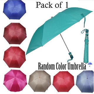                       Mannat 16.5 inches 2 Fold Auto Open Function Umbrella for Travel Umbrella for woman  Man(1pcs,Multicolor,Color May Vary)                                              