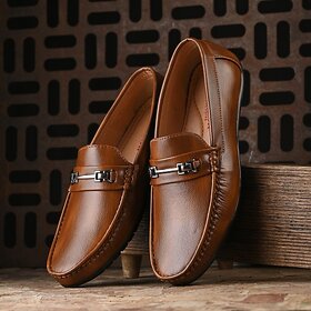 G WALK Lightweight Comfort Summer Trendy Premium stylish casual Loafers For Men Loafers For Men (Tan)