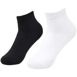 (Pack of 2) PrintCultr Black & White Unisex Cotton Ankle Length Socks-..