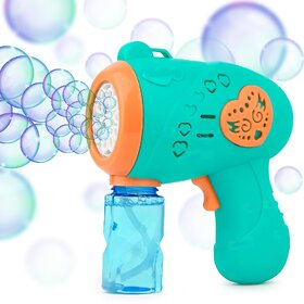 Neelu Bubble Making Machine for Kids-Automatic Bubble Gun Leak-Proof Design with 1 Bubble Bottle Solution(Multicolor)