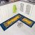 Best Quality Cotton Kitchen Mat  Blue Border And Yellow Border Kitchen Mat Set Of 2