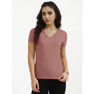                       Women Onion V-neck T-shirt                                              