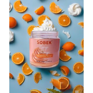 Sobek Naturals Tango orange whipped cream soap 100g Sobek Naturals Tango orange whipped cream soap 100g