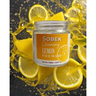                       Sobek Naturals Lemon cleansing facewash 100 ML                                              