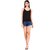 Mrd Designer Hub Solid Black Cotton Camisole (Pack of 5)