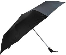 Samurai Black Pioneer Umbrealla 3 fold for Rain and Sun Protection Foldable Umbrella, Unisex, Black Color