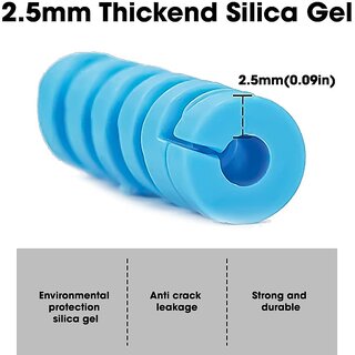 Spiral Cable Charger Protector for Data Cable Wires - Protector for All Types of Wires Pack Of 10 Spiral Cable Charger Protector for Data Cable Wires - Protector for All Types of Wires Pack Of 10