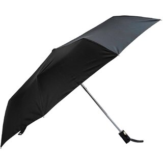 Samurai Black Pioneer Umbrealla 3 fold for Rain and Sun Protection Foldable Umbrella, Unisex, Black Color, Pack of 2