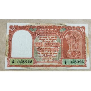                       ten rupees parcian gulf red  fine condition                                              