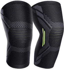 Eastern Club Knee cap Compression Support for Gym Running Cycling Sports Jogging Workout Pain Relief (Material: Nylon & Spandex)