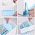 Plastic Multipurpose Kitchen Spoon and Cutlery Sink Organizer for Wash Dry Shelf Drainer Tidy Utensil Holder(Blue)