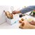 Plastic Multipurpose Kitchen Spoon and Cutlery Sink Organizer for Wash Dry Shelf Drainer Tidy Utensil Holder(Blue)