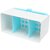 Plastic Multipurpose Kitchen Spoon and Cutlery Sink Organizer for Wash Dry Shelf Drainer Tidy Utensil Holder(Blue)
