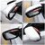 2 pcs Sports Rear View Mirror_Rain Visor Smoke Guard Universal Rubber Rear View Side Mirror Rain Eyebrow for Cars SUV Truck Rear_View Mirror Cover