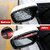 2 pcs Sports Rear View Mirror_Rain Visor Smoke Guard Universal Rubber Rear View Side Mirror Rain Eyebrow for Cars SUV Truck Rear_View Mirror Cover