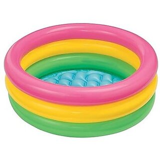                       Manav Enterprises Big Size Inflatable Swimming Pool For Kids - 2 Feet Inflatable Swimming Pool (Multicolor)                                              