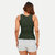 Womens Olive Crew Neck Tanktop