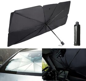 Car Windshield Sun Shade Umbrella, Foldable Car Umbrella Sunshade Cover UV Block for Car Front Windshield, Full Cover Windshield Sun Shade for Most Vehicles, SUV, Trucks