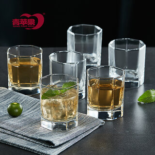                       Green Apple Machine Pressing Cup Series Summer Thickened Home Glass Cold Water Cup Hot Water Cup Beer Juice Cup                                              